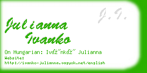 julianna ivanko business card